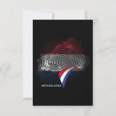 Netherlands flag サンキューカード (裏面)