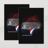 Netherlands flag サンキューカード (正面/裏面)
