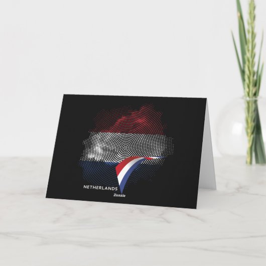 Netherlands flag サンキューカード (裏面)