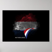 Netherlands flag ポスター (正面)
