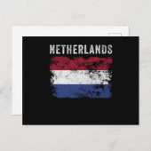 Netherlands Flag Distressed - Dutch Flag ポストカード (正面/裏面)