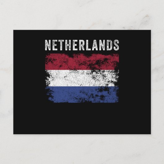 Netherlands Flag Distressed - Dutch Flag ポストカード (正面)