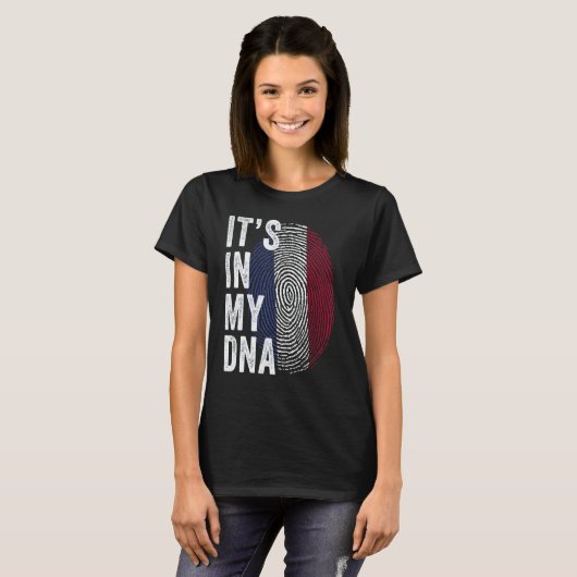 Netherlands It's In My DNA Dutch Fingerprint Holla Tシャツ (正面フル)