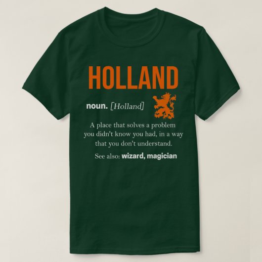 Netherlands Oranje Amsterdam Dutch Flag Holland Tシャツ (デザイン正面)