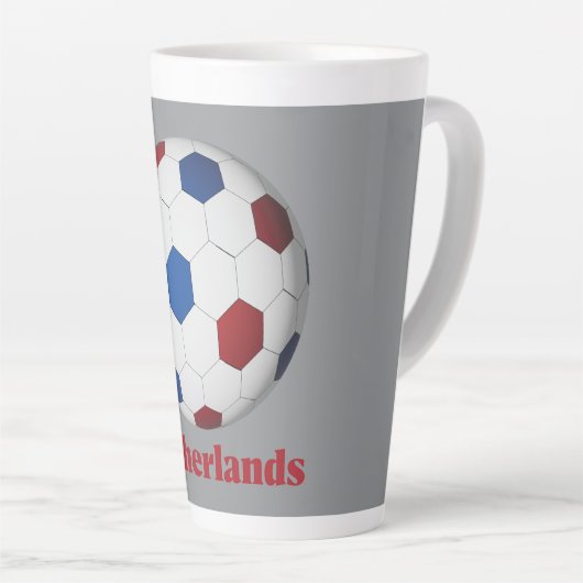 Netherlands Soccer カフェラテマグ (右アングル)