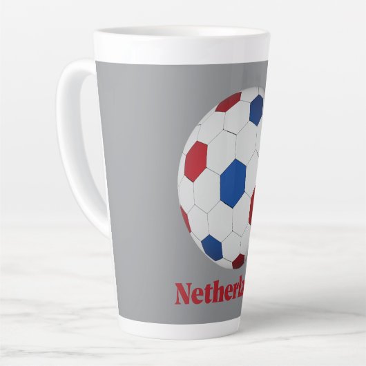 Netherlands Soccer カフェラテマグ (左アングル)