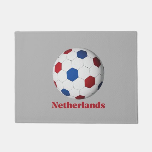 Netherlands Soccer ドアマット (正面)