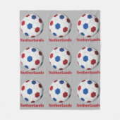 Netherlands Soccer フリースブランケット (正面)