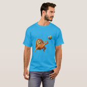 Netherlands Stroopwafel Soccer Mascot - Group F Tシャツ (正面フル)