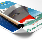 Netherlands Vintage Travel Poster Restored ポスター (角)