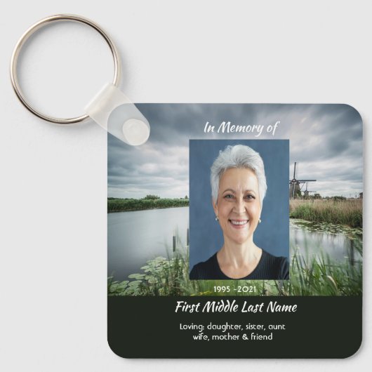 Netherlands windmill Holland Memorial Keepsake  キーホルダー (正面)