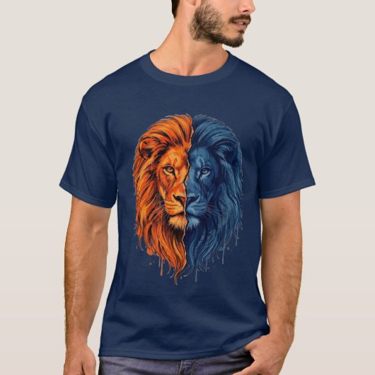 Netherlands World Cup 2026: The Cyber Lion Fan Tee Tシャツ (正面)