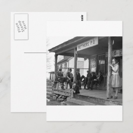 Nethers, 1935の郵便局 ポストカード (正面/裏面)