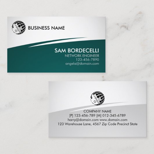 Network Engineer Computer Technology  名刺 (正面/裏面)