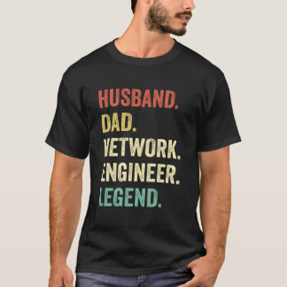Network Engineer Dada Husband Network Specialist Tシャツ