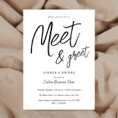 Networking Meet & Greet Simple Script Business 招待状