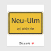 Neu-Ulm Aufkleber Sticker Autoaufkleber シール (シート)