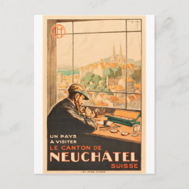 Neuchatel,スイス,ヴィンテージ旅行のクラフトマン ポストカード