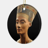 Neues博物館のNefertitiのバストの写真 セラミックオーナメント (左)