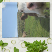 Neugierige Kuh キッチンタオル (折り畳み)