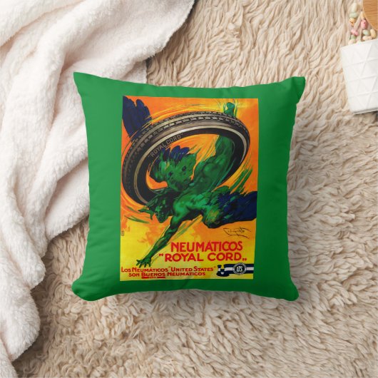 Neumaticosの王室のなコードのヴィンテージPosterEurope クッション (ブランケット)