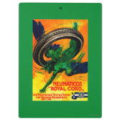 Neumaticosの王室のなコードのヴィンテージPosterEurope クリップボード (裏面)