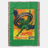 Neumaticosの王室のなコードのヴィンテージPosterEurope スローブランケット (正面縦)