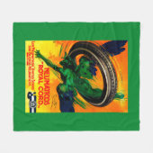 Neumaticosの王室のなコードのヴィンテージPosterEurope フリースブランケット (正面(横))