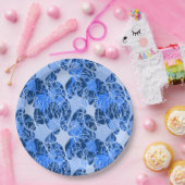 Neural Network 青ニューロン ペーパープレート (パーティー)