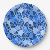 Neural Network 青ニューロン ペーパープレート (正面)