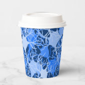 Neural Network Blue Neurons Paper cup 紙コップ (左)