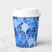 Neural Network Blue Neurons Paper cup 紙コップ (裏面)
