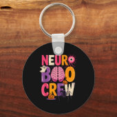 Neuro Boo Crew Halloween Anatomical Brain Anatomy キーホルダー (正面)