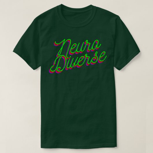 Neuro Diverse Design ADHD Premium  Tシャツ (デザイン正面)