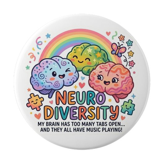 Neuro Diversity Funny Pin button 缶バッジ