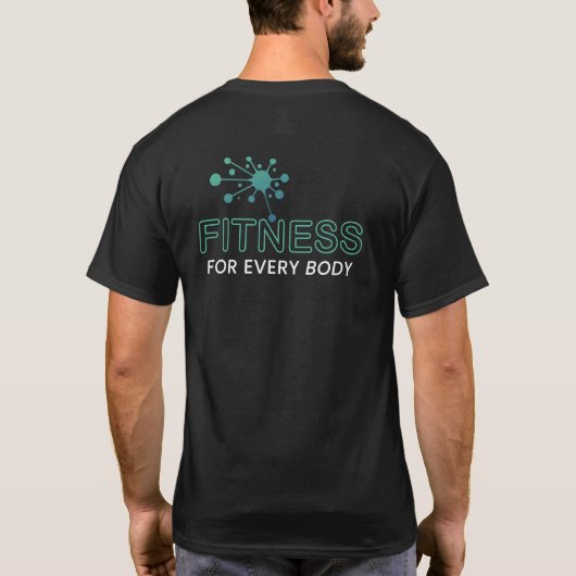 Neuro Hub Fitness メンズ ブラックTシャツ Tシャツ (裏面)