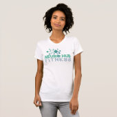 Neuro Hub Fitness 女性用 白 ロゴTシャツ Tシャツ (正面フル)