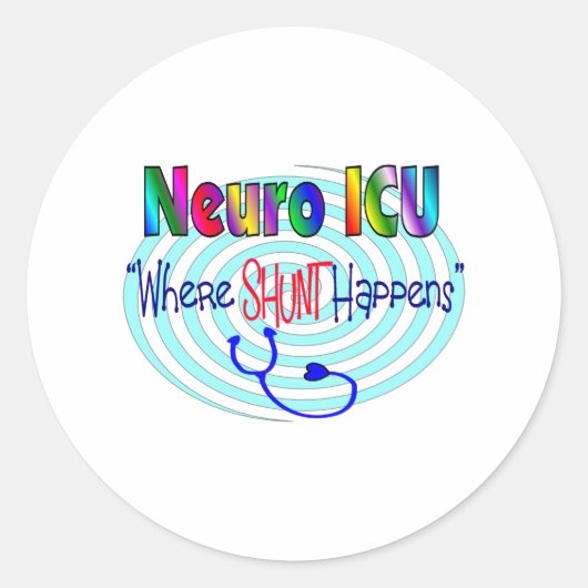 NEURO ICU 「SHUNTが起こる場所」 ラウンドシール (正面)