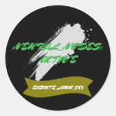 Neuro_Nodes: Neural Override Command ラウンドシール (正面)