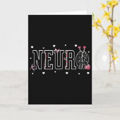 Neuro Nurses Brain Candy Heart Neuroscience Nurse  カード (黄色い花)