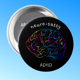 Neuro-sassy ADHDピン 缶バッジ