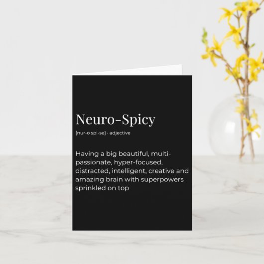 Neuro-spicy Definition  カード (黄色い花)