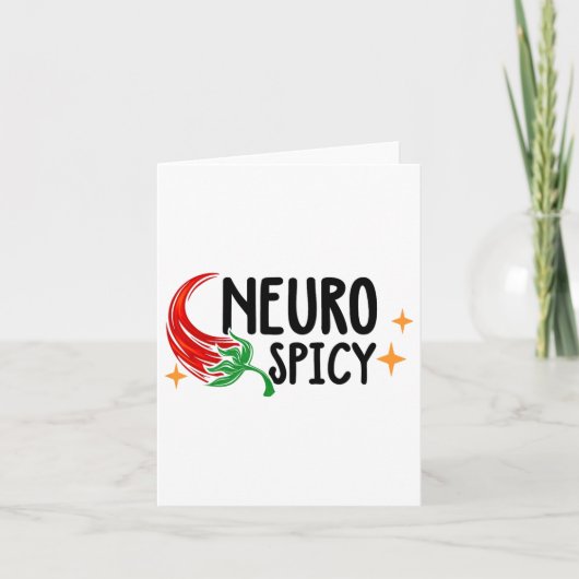 Neuro Spicy Neurodiversity - Adhd – 自閉症アワレ カード (正面)