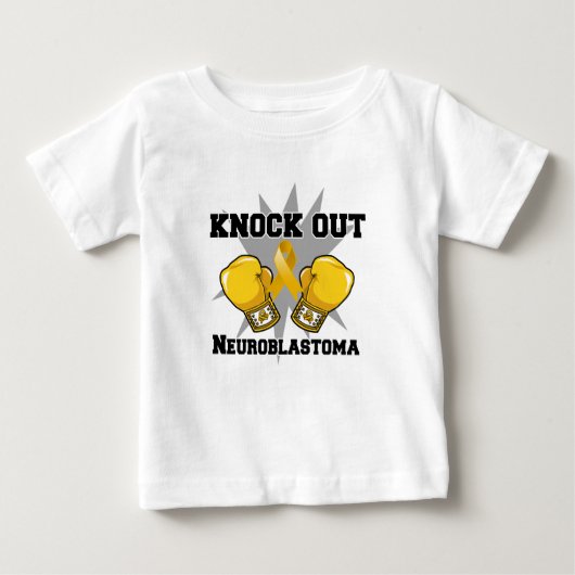 Neuroblastomaをノックアウトして下さい ベビーTシャツ (正面)