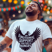 Neurodivergence Humor Emotional Support Vulture  Tシャツ