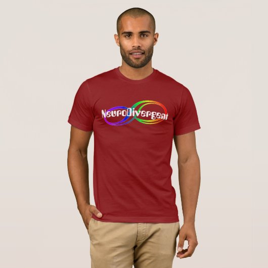 NeuroDivergenous Rainbow Infinityシャツ Tシャツ (正面フル)