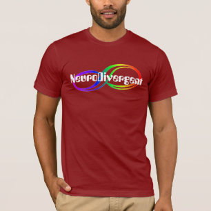 NeuroDivergenous Rainbow Infinityシャツ Tシャツ