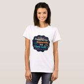 Neurodivergent | ドーパミンとダークロースト tシャツ (正面フル)