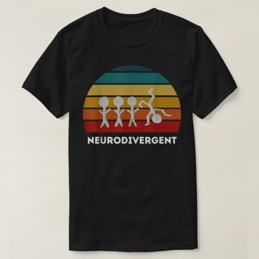 Neurodivergent ADHD Tシャツ (デザイン正面)