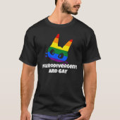 Neurodivergent & gay tシャツ (正面)